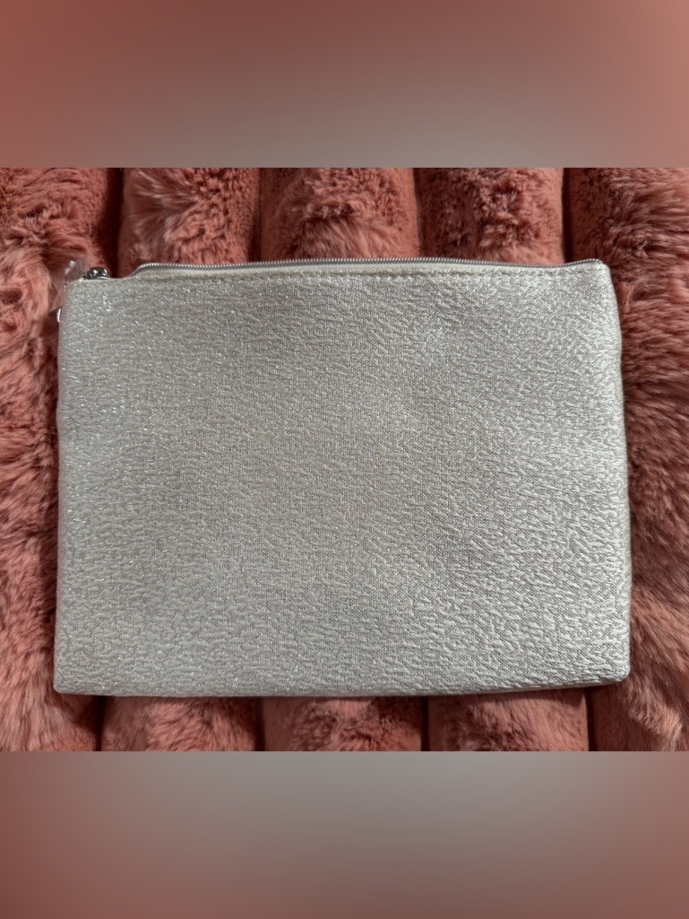 Dior Beauty gift with purchase Silver Logo Zip Pouch - Picture 2 of 8